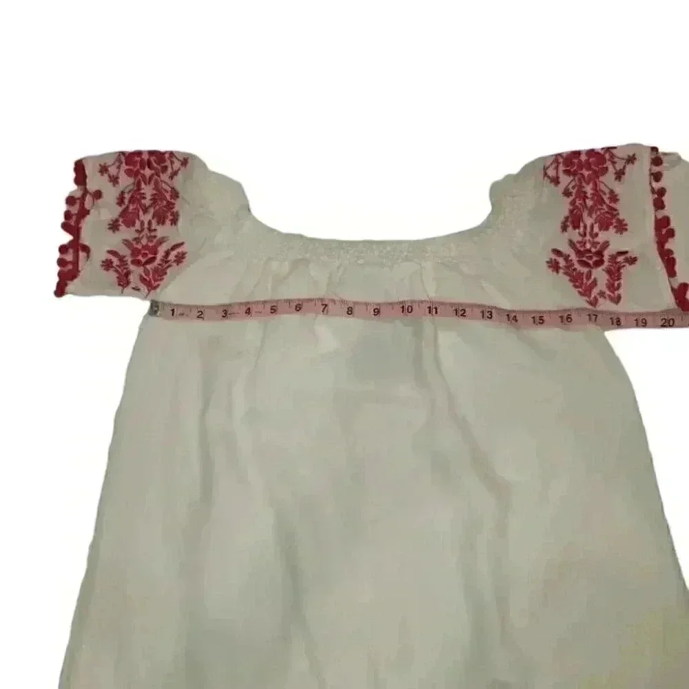 Forever 21 Women Off Shoulder Short Sleeve Bohemian Dress - Picture 11 of 13